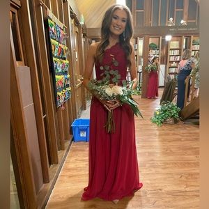 Azazie Custom Burgundy Dress